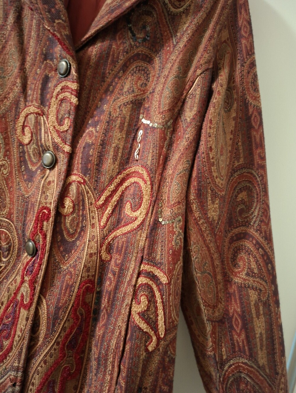 Women’s Paisley Embroidered Coat